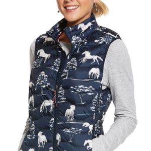 NWOT: Ariat Ideal 3.0 vest, Snow Pasture, sz XS